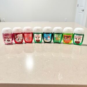Bath & Body Works PocketBac Hand Sanitizers Lot | 8 Christmas Rare Scents